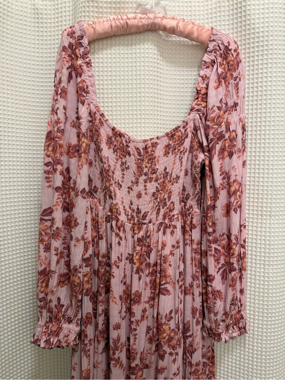 Free People Jaymes Pink Floral Maxi Dress - size XL - Picture 8 of 11